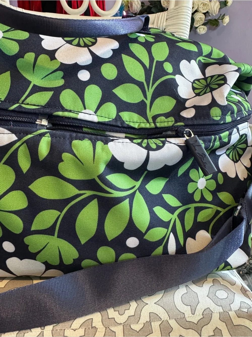 Vera Bradley Trimmed Traveler lucky You Tote Bag